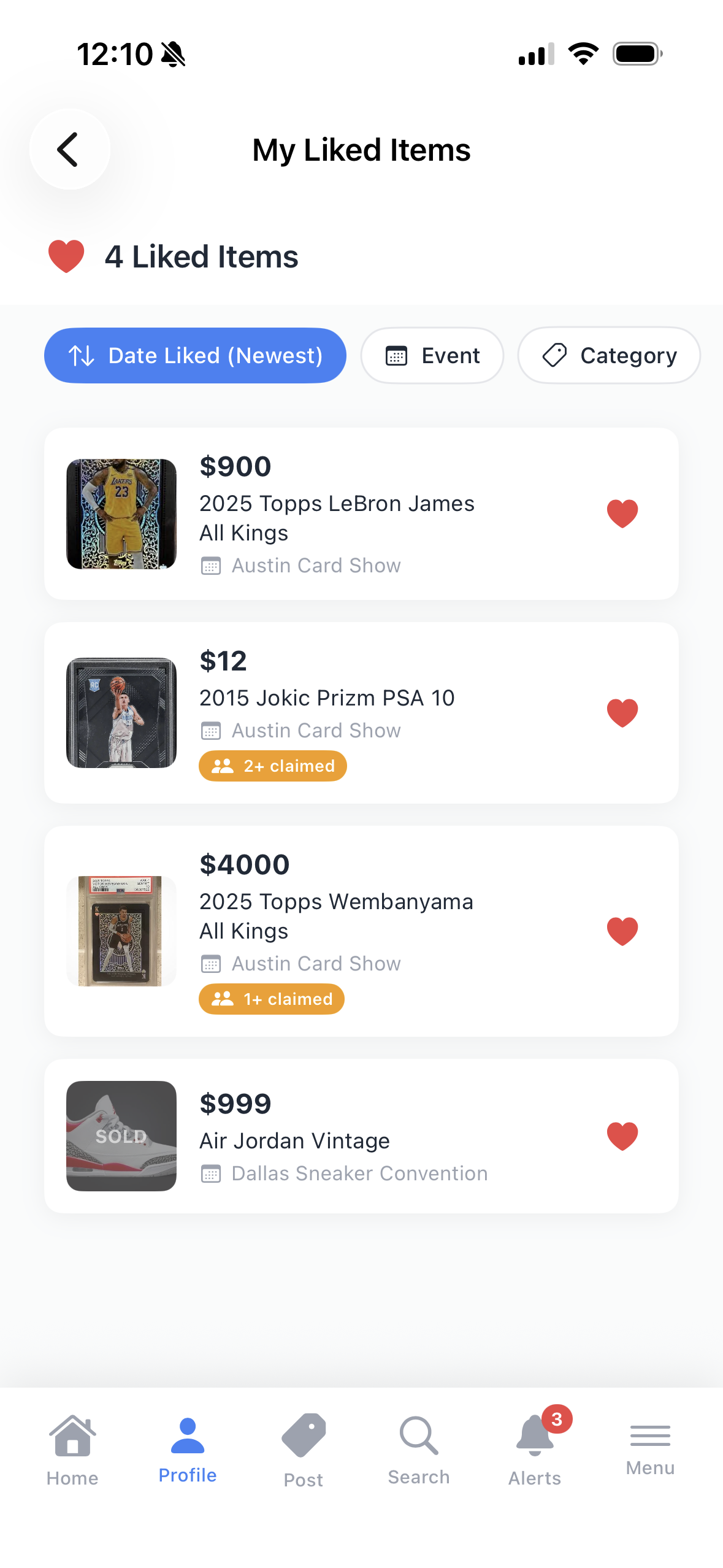 LEM app - Item Details